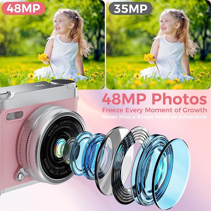 Upgrade Kids Selfie Camera, HD Digital Video Cameras - Image 2