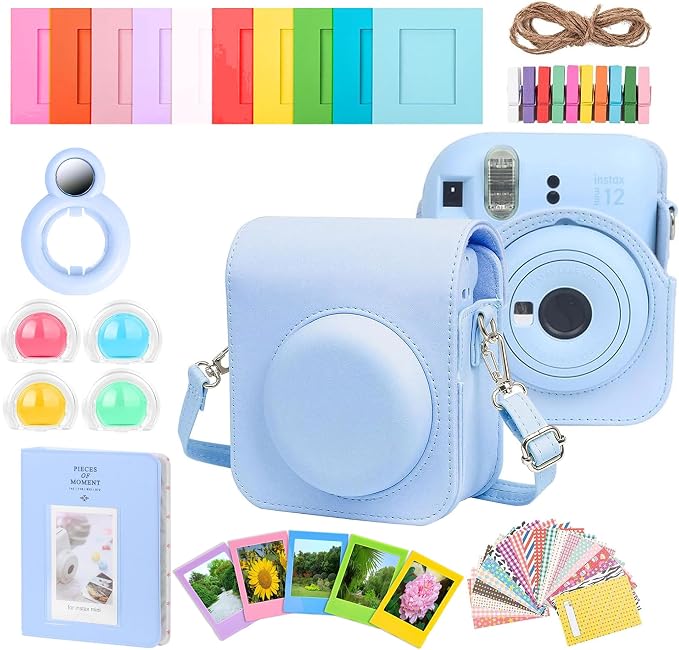 FUJIFILM Instax Mini 12 Pastel Blue Camera Bundle - Image 5