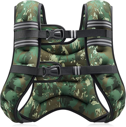 ZELUS Weighted Vest, 6lb/8lb/12lb/16lb/20lb/25lb/30lb Weight Vest by ZELUS