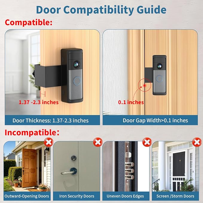 Anti-Theft Ring Doorbell Mount Compatible - Image 3