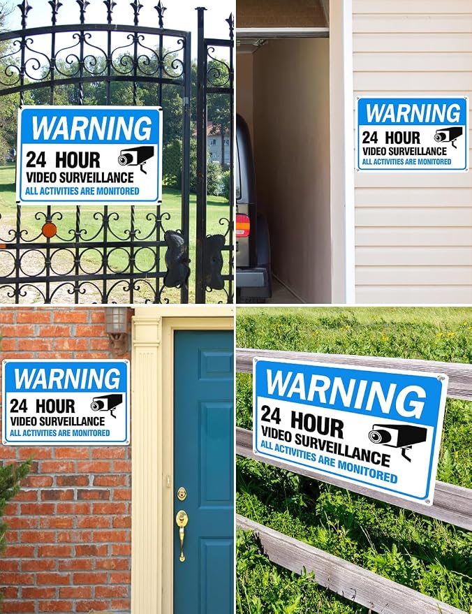 Video Surveillance Sign, Reflective and Waterproof Material 24 Hour - Image 5