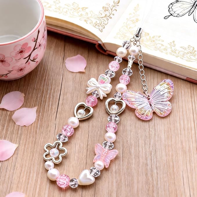 Beaded Camera Wrist Strap Cute Digital Camera Charm Lanyard, Phone Wristlet - Image 5