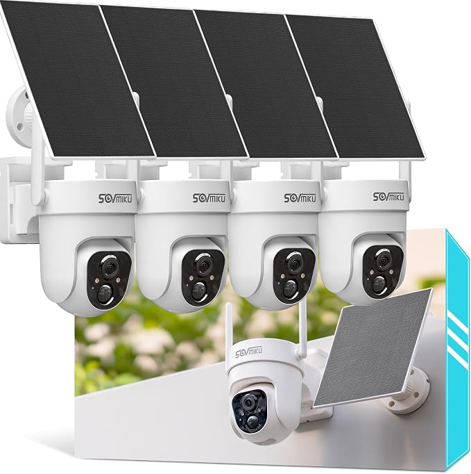 Vicohome 4CQ4 2K AI Solar Security Camera Wireless Outdoor, Battery Powered Cam by sovmiku