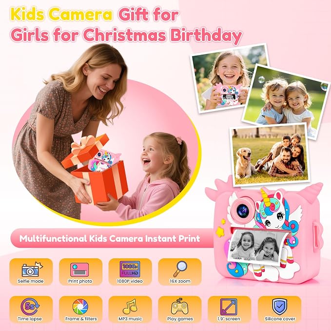 OTJ Kids Camera Instant Print for Girls Boys - Image 3