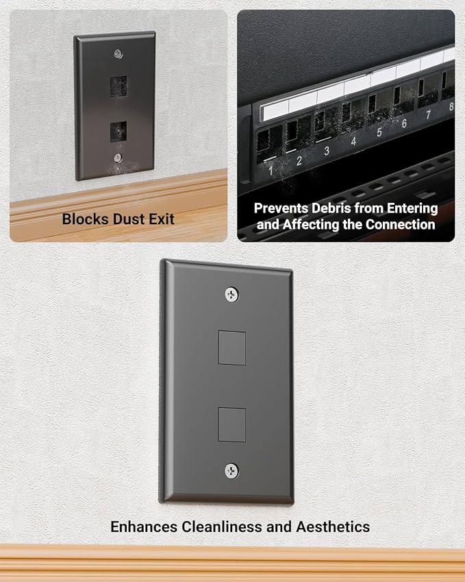 VCE UL Listed Blank Keystone Jack Inserts - Image 5