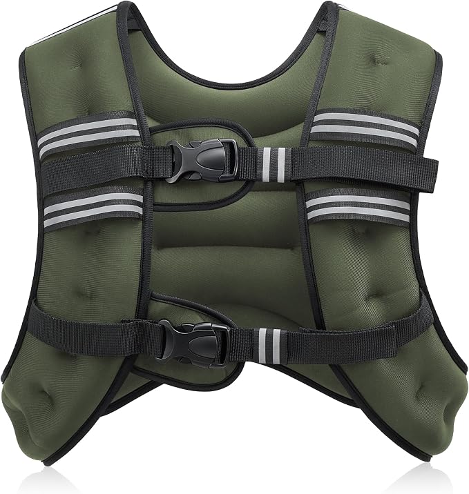 ZELUS Weighted Vest, 6lb/8lb/12lb/16lb/20lb/25lb/30lb Weight Vest by ZELUS