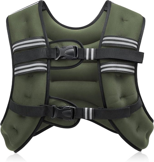 ZELUS Weighted Vest, 6lb/8lb/12lb/16lb/20lb/25lb/30lb Weight Vest by ZELUS