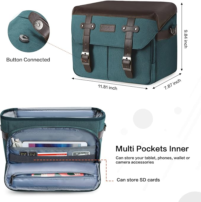 MOSISO Camera Case Crossbody Shoulder Messenger Bag, DSLR/SLR/Mirrorless - Image 3