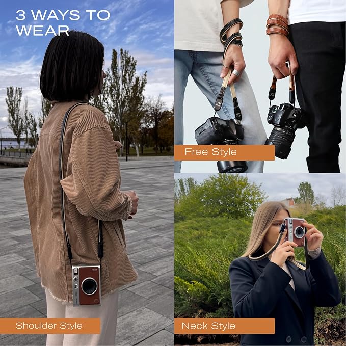 C Coiro Thin Leather Camera Strap - Image 4