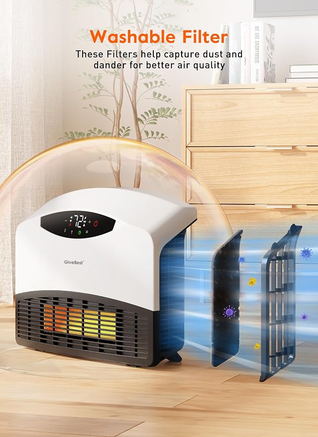 GiveBest Electric Wall Heater, 1500W Smart Wall Heater - Image 5