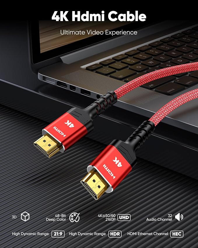 Highwings 4K HDMI 2.0 Cable 3.3FT/1m - Image 4