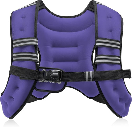 ZELUS Weighted Vest, 6lb/8lb/12lb/16lb/20lb/25lb/30lb Weight Vest by ZELUS