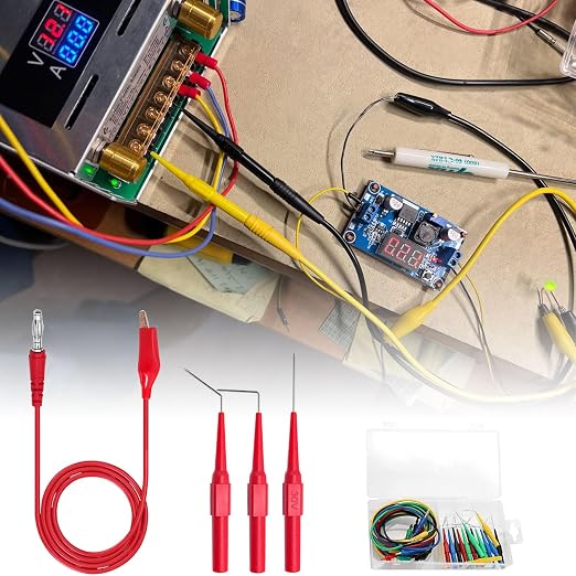 Linkhood 21PCS Back Probe Kit, Banana Plug to Copper Alligator Clip Automotive - Image 3