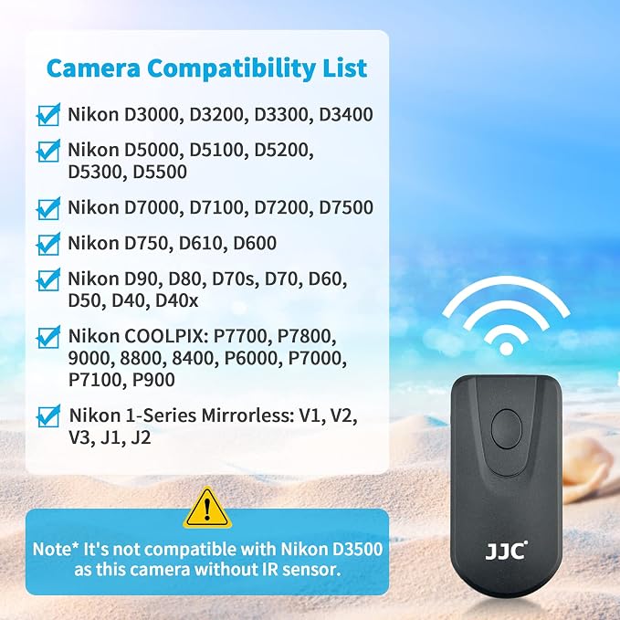 JJC Wireless Infrared Shutter Release Remote Control Replaces Nikon ML-L3 - Image 4
