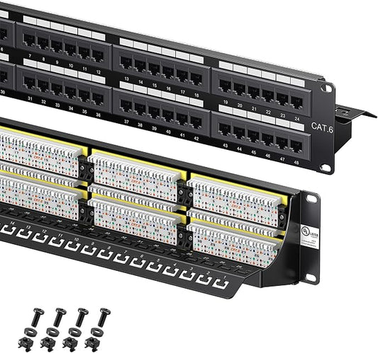 Cable Matters 48 Port Patch Panel Rackmount or Wall Mount 19-Inch by CableMatters