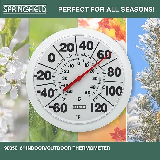 Springfield Indoor Outdoor Big and Bold Dial Thermometer, Wireless Thermometer - Image 4