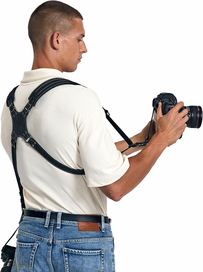 Padwa Lifestyle Black Frosted Dual Camera Harness Strap - Image 4