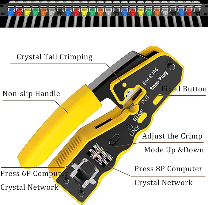 LEATBUY Crimper Set CAT5/CAT6 Crimp Tool Kit - Image 3