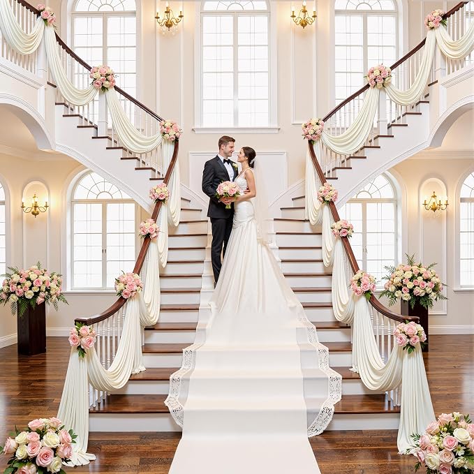 20ft x 15ft Ivory Backdrop Curtains - Image 7