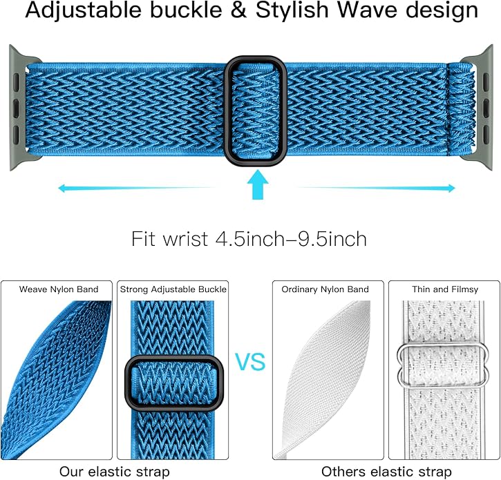 Lerobo Stretchy Nylon Solo Loop Band, Compatible - Image 3