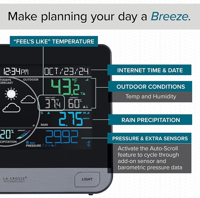 La Crosse Technology 328-69357-INT Wi-Fi Professional Weather Station - Image 4