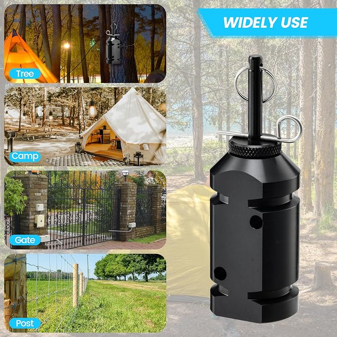 Haoguo 2 Pcs Camp Security Perimeter Trip Wire Alarm, Camping Safety Alarm - Image 5