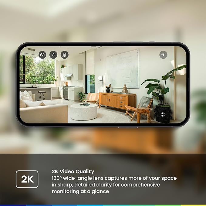 myQ Indoor Plug-in Security Camera Gen 2 – 2K Smart Wi-Fi Camera - Image 3