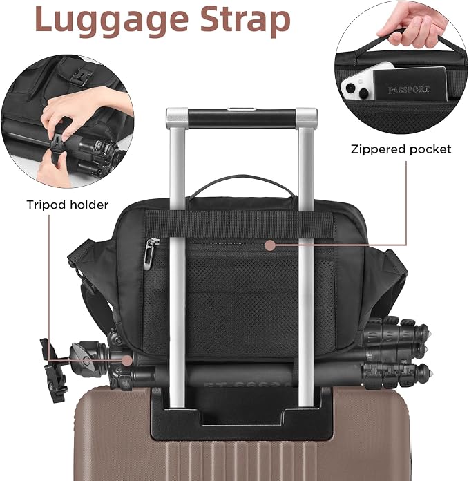 TAAOKA Camera Sling Bag, DSLR Camera Bag - Image 5