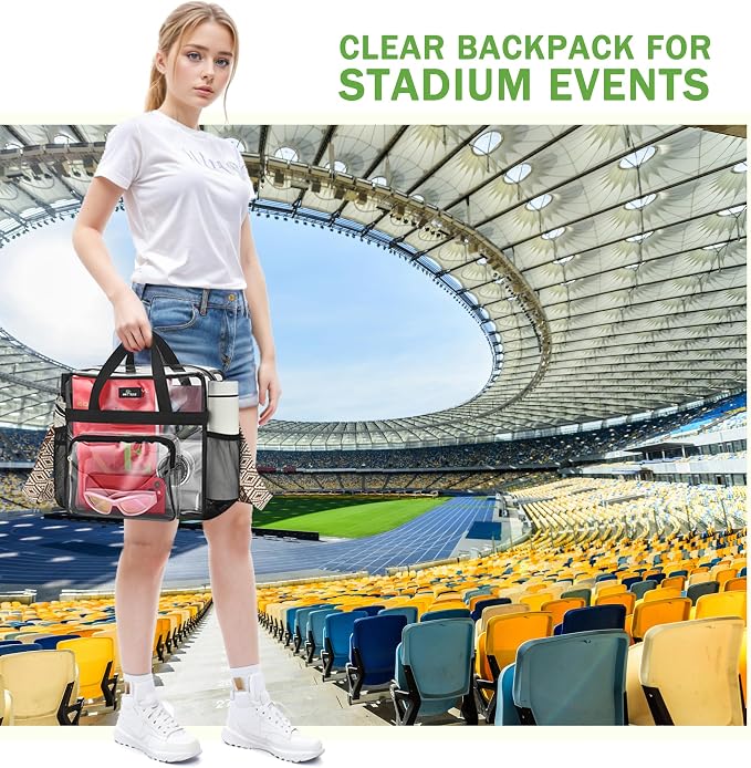 MAY TREE Clear Bag for Stadium Events, Transparent Bag for Concert Sports Gym - Image 2