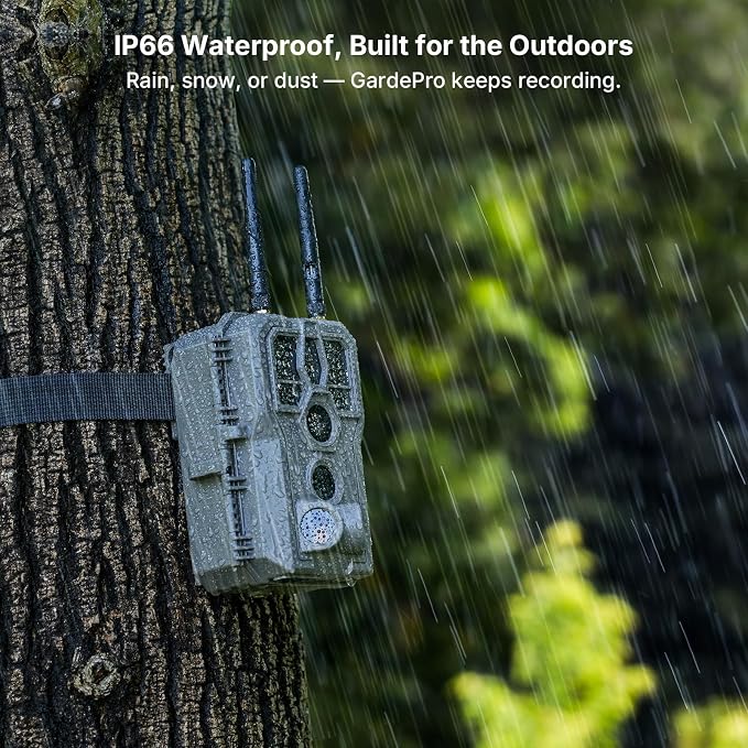 GardePro E8 2.0 WiFi Bluetooth Trail Camera, 4K Video & 64MP Photo, Dual - Image 8