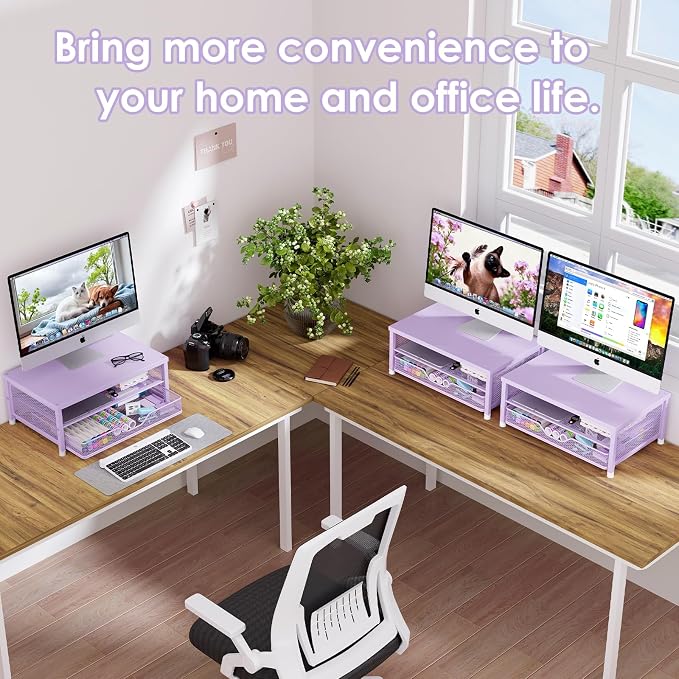 OPNICE Computer Monitor Stand Riser, Desk Organizer - Image 4