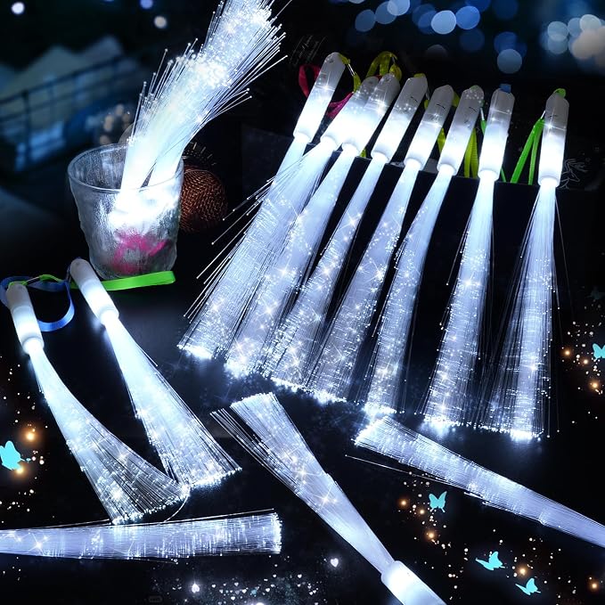 SHQDD 36 PCS White Fiber Optic Sticks, LED Fiber Wands, Fiber Optic Wand - Image 3