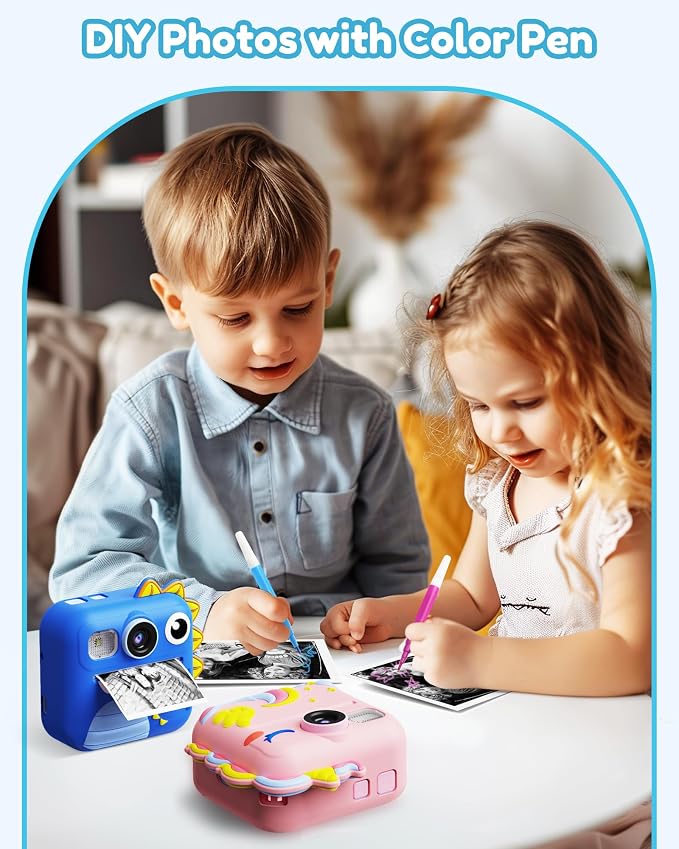 KOKODI Kids Camera Instant Print, Toddler Cameras Christmas Birthday Gifts - Image 3