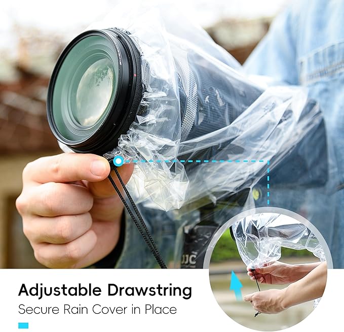 DSLR Camera Rain Cover JJC Rain Coat Sleeve Protector - Image 3