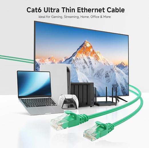 Cable Matters 10Gbps Snagless Cat 6 Ethernet Cable - 5ft - Image 2