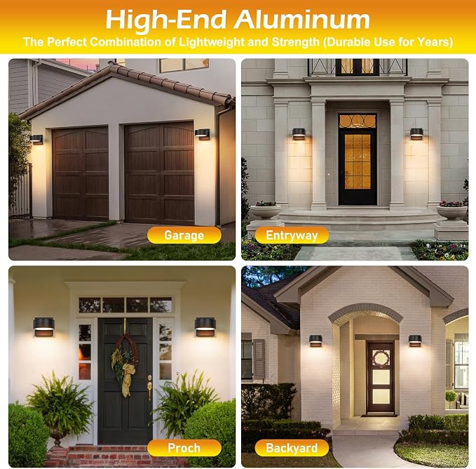 Modern Aluminum Porch Sconce Lights - Image 9