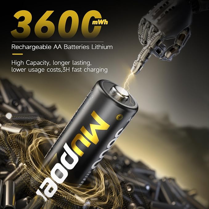 Rechargeable AA Batteries Lithium - Image 5