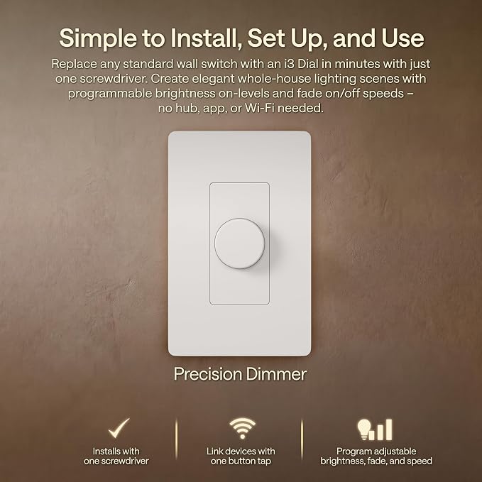 Insteon i3 Dial Smart Dimmer Light Switch, Smart Home and Electronics Rotary - Image 6
