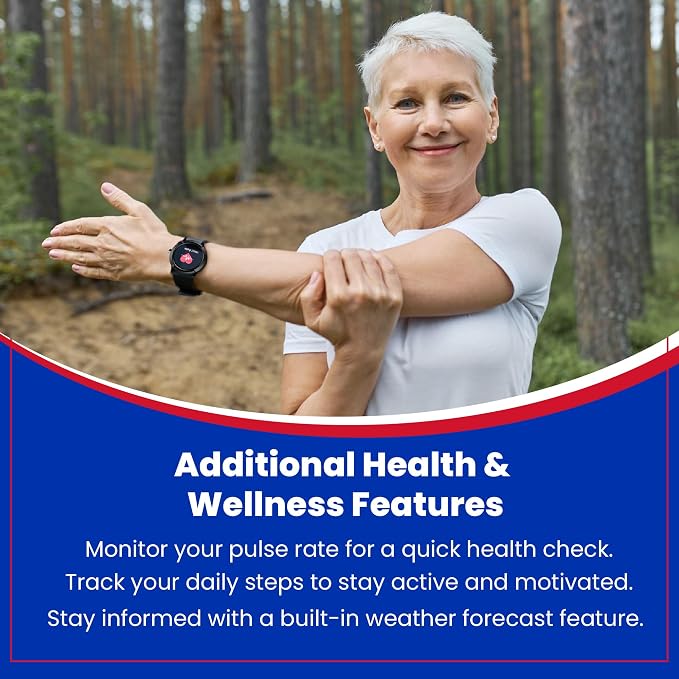 Home & WELLNESS co. SENIOR SAFETY SYSTEM Stride Medical Alert Watch- Assistance - Image 4