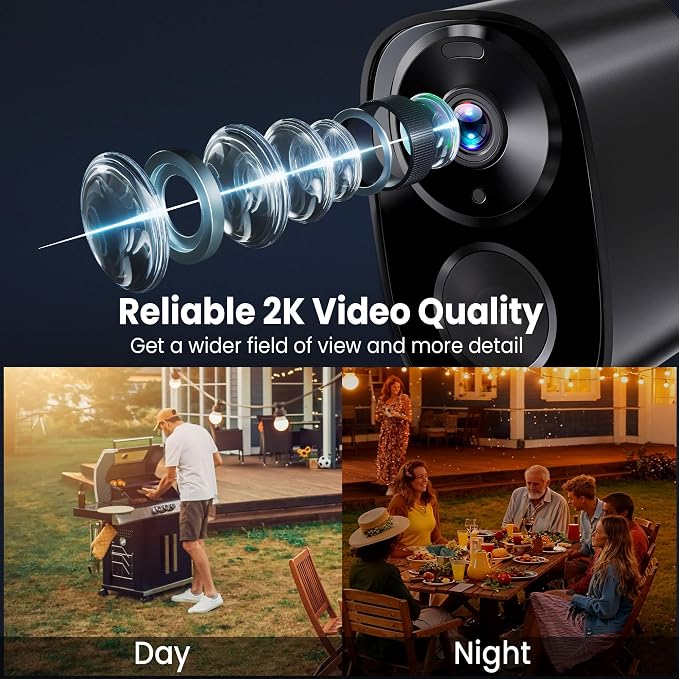 2026 Enhanced 2K UHD Security Cameras Wireless Outdoor – Free Cloud & SD Storage - Image 2