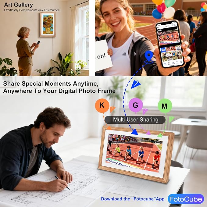 AINFTIME 15.6 Inch Digital Calendar Planner Smart Touch Screen Calendar Sync - Image 4