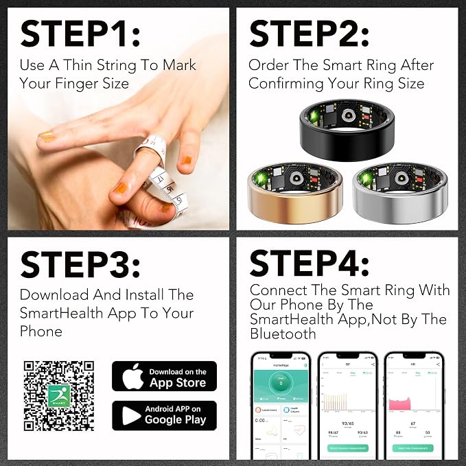 Smart Health Ring for Women Men Fitness Tracker - Image 8
