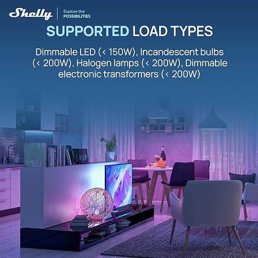 Shelly Dimmer Gen4 US UL, Zigbee Smart Dimming, Compatible - Image 5
