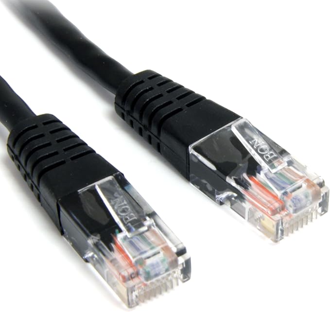StarTech.com Cat5e Ethernet Cable - 2 ft - Black - Patch Cable - Molded Cat5e by StarTech