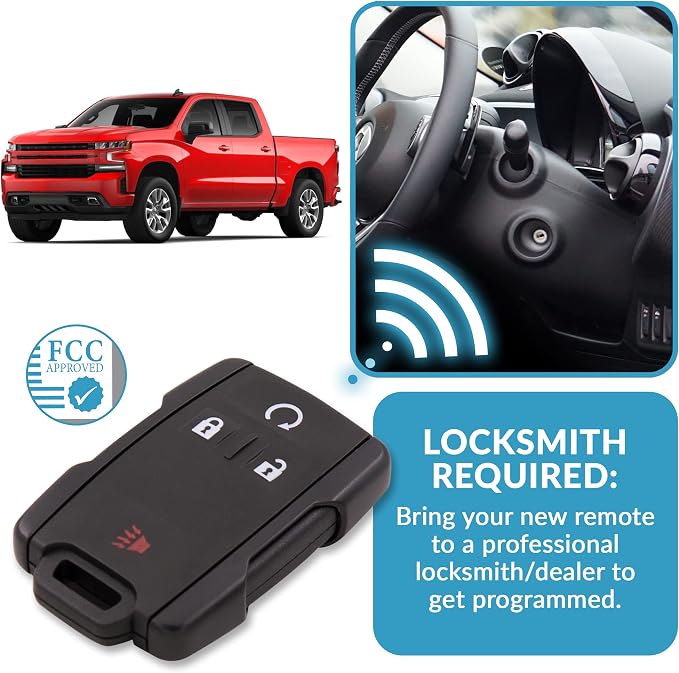 Keyless2Go Replacement for 4 Button Replacement Remote 315 Mhz for GM - Image 5