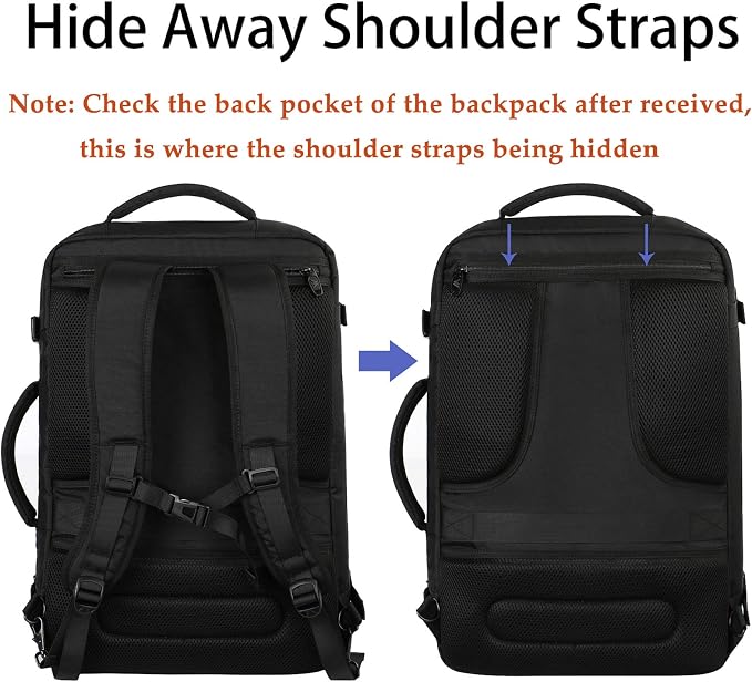 MATEIN Carry on Backpack, Extra Large Travel Backpack Expandable Airplane - Image 4