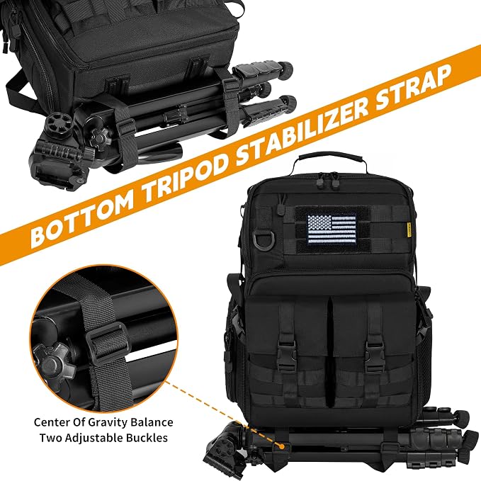 TORIBIO Camera Backpack for DSLR/SLR/Mirrorless Photography Camera, - Image 4