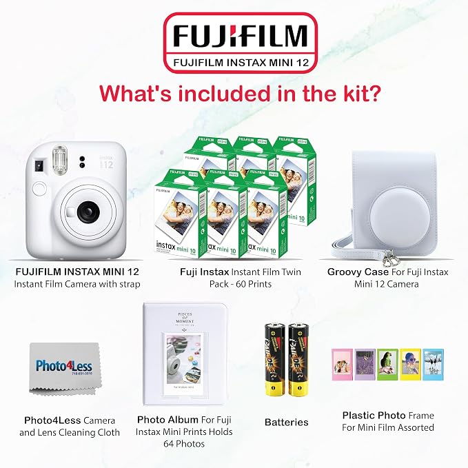 Fujifilm Instax Mini 12 Instant Camera Bundle - Image 2