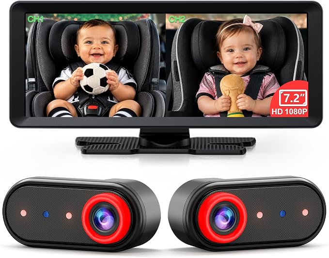 LUCKVIEW BM5PRO 7.2" 1080P HD Baby Car Camera by Luckview