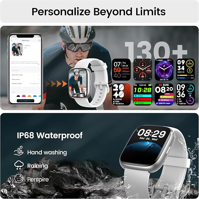 Smart Watch with Alexa Built-in, 1.83" HD Touchscreen Fitness Tracker with - Image 7